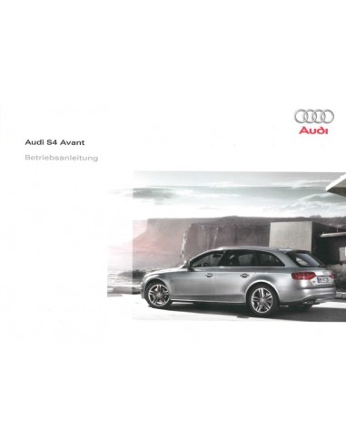 2009 AUDI S4 AVANT INSTRUCTIEBOEKJE DUITS