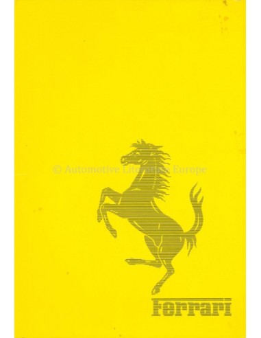 1977 FERRARI PRODUCTIE PORTFOLIO 137/77