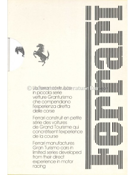 1977 FERRARI PRODUKTION PORTFOLIO 137/77