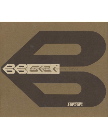 1981 FERRARI 512I BB BROCHURE 221/81