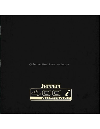 1979 FERRARI 400I AUTOMATIC BROCHURE 175/79