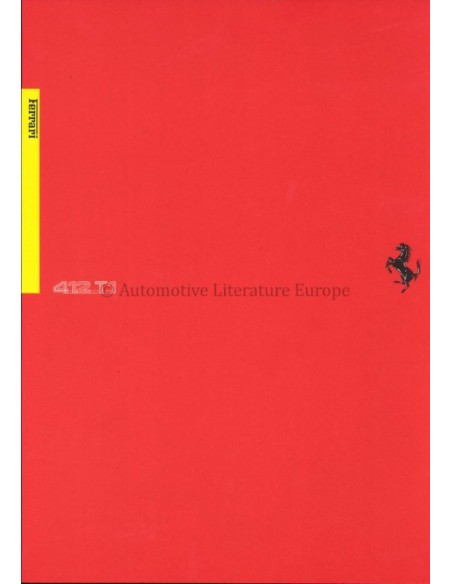 1994 FERRARI 412 T1 PROSPEKT 832/94