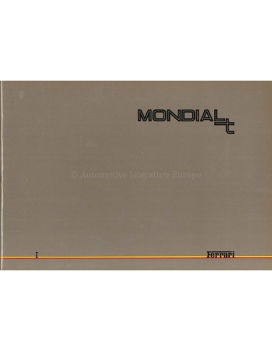1989 FERRARI MONDIAL T PERSMAP ITALIAANS 545/89