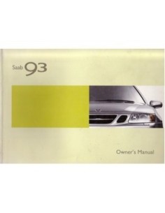 2002 SAAB 9.3 SPORT SEDAN INSTRUCTIEBOEKJE ENGELS
