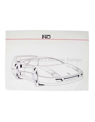 1987 FERRARI F40 PRESSKIT FRENCH"LIMITED EDITION"