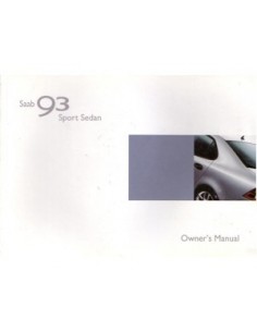 2003 SAAB 9.3 INSTRUCTIEBOEKJE ENGELS