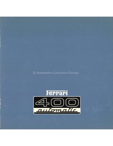 1976 FERRARI 400 AUTOMATIC PROSPEKT 132/76