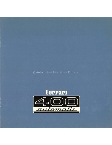 1976 FERRARI 400 AUTOMATIC PROSPEKT 132/76