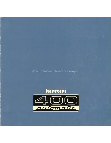 1976 FERRARI 400 AUTOMATIC PROSPEKT 132/76