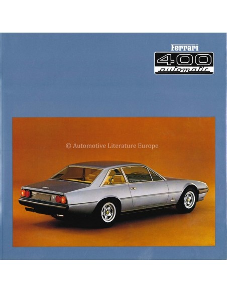 1976 FERRARI 400 AUTOMATIC BROCHURE 132/76