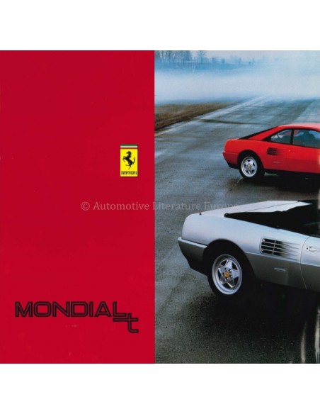 1989 FERRARI MONDIAL T BROCHURE PROSPEKT 562/89