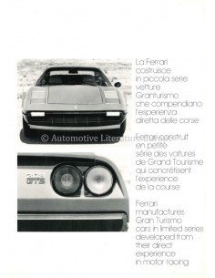 1975 FERRARI 308 GTB BROCHURE 111/75 2