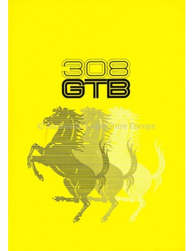 1975 FERRARI 308 GTB BROCHURE 111/75