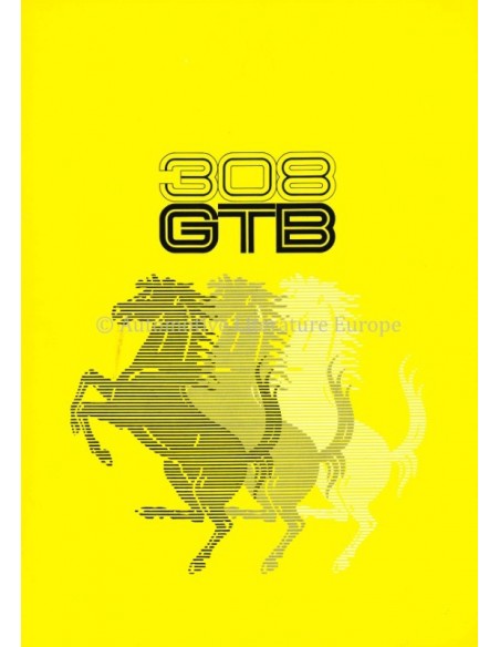 1975 FERRARI 308 GTB BROCHURE 111/75