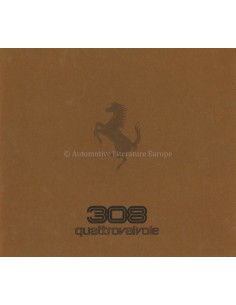 1983 FERRARI 308 QUATTROVALVOLE BROCHURE 258/83
