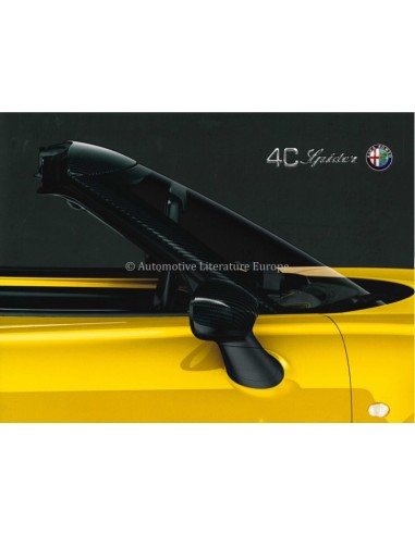 2016 ALFA ROMEO 4C SPIDER BROCHURE ITALIAN