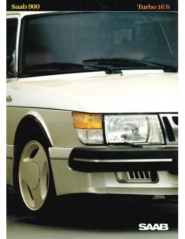 1984 SAAB 900 TURBO 16S BROCHURE DUTCH