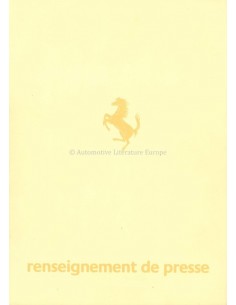 1984 FERRARI MONDIAL BROCHURE PERSMAP FRANS 296/84