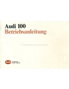 1986 AUDI 100 INSTRUCTIEBOEKJE DUITS