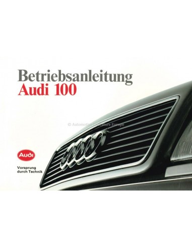 1990 AUDI 100 INSTRUCTIEBOEKJE DUITS
