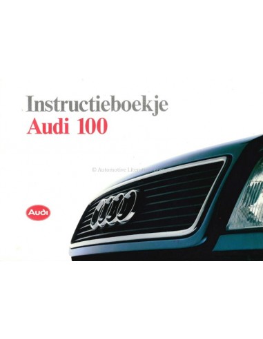 1991 AUDI 100 OWNERS MANUAL HANDBOOK DUTCH