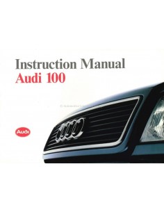 1991 AUDI 100 INSTRUCTIEBOEKJE ENGELS