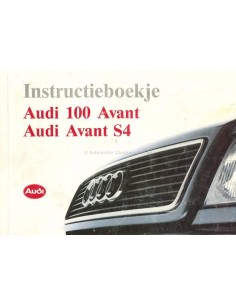 1993 AUDI 100 AVANT & AVANT S4 BETRIEBSANLEITUNG NIEDERLÄNDISCH