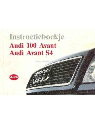 1993 AUDI 100 AVANT & AVANT S4 INSTRUCTIEBOEKJE NEDERLANDS
