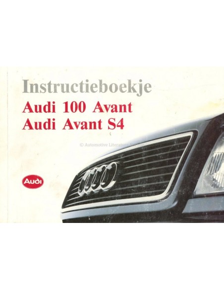 1993 AUDI 100 AVANT & AVANT S4 INSTRUCTIEBOEKJE NEDERLANDS