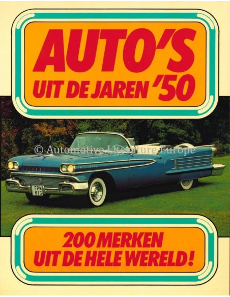 AUTO'S UIT DE JAREN '50 - KJELL BROBERG - BUCH