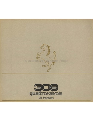 1983 FERRARI 308 QUATTROVALVOLE PROSPEKT ENGLISCH VS 272/83