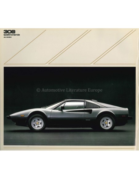 1983 FERRARI 308 QUATTROVALVOLE BROCHURE ENGELS VS 272/83