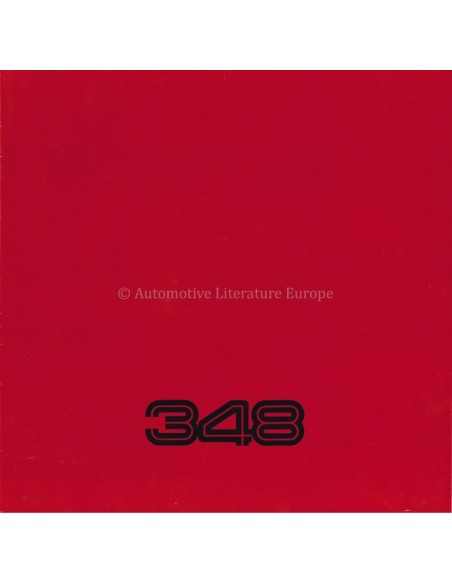 1990 FERRARI 348 BROCHURE 575/89