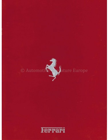 1990 FERRARI RANGE BROCHURE GERMAN 573/89