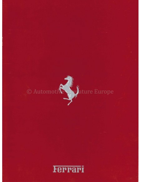 1990 FERRARI RANGE BROCHURE GERMAN 573/89