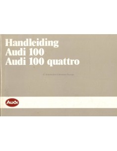 1985 AUDI 100 & 100 QUATTRO BETRIEBSANLEITUNG NIEDERLÄNDISCH