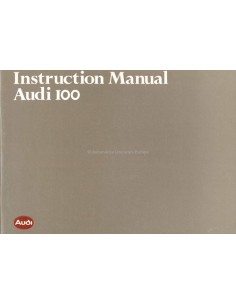 1983 AUDI 100 INSTRUCTIEBOEKJE ENGELS