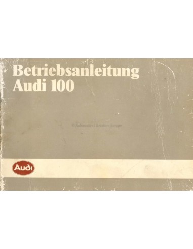 1984 AUDI 100 INSTRUCTIEBOEKJE DUITS