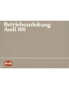 1984 AUDI 100 BETRIEBSANLEITUNG DEUTSCH