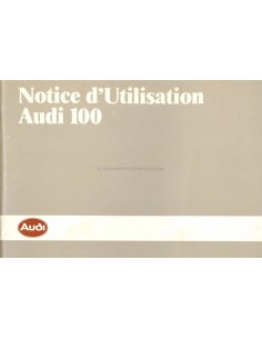 1984 AUDI 100 OWNERS MANUAL HANDBOOK FRENCH