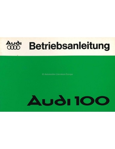 1976 AUDI 100 INSTRUCTIEBOEKJE DUITS