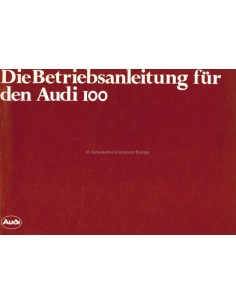 1981 AUDI 100 OWNERS MANUAL HANDBOOK GERMAN