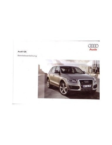 2008 AUDI Q5 INSTRUCTIEBOEKJE DUITS