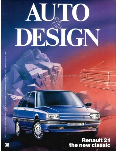 1986 AUTO & DESIGN MAGAZINE ITALIAN & ENGLISH 38