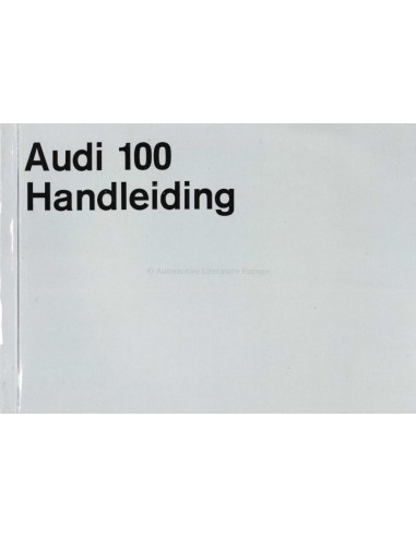 1970 AUDI 100 OWNERS MANUAL HANDBOOK DUTCH