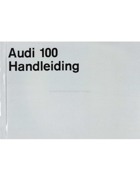 1970 AUDI 100 OWNERS MANUAL HANDBOOK DUTCH