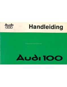 1977 AUDI 100 OWNERS MANUAL HANDBOOK DUTCH