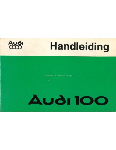 1977 AUDI 100 BETRIEBSANLEITUNG NIEDERLÄNDISCH