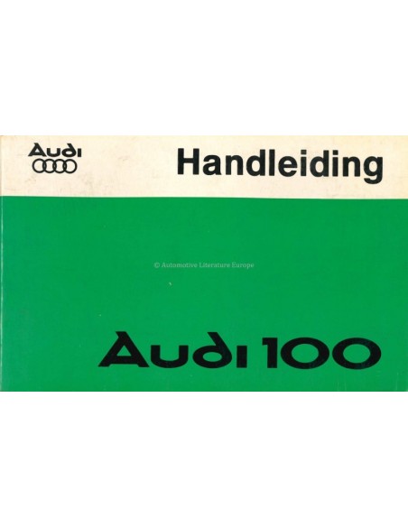 1977 AUDI 100 INSTRUCTIEBOEKJE NEDERLANDS