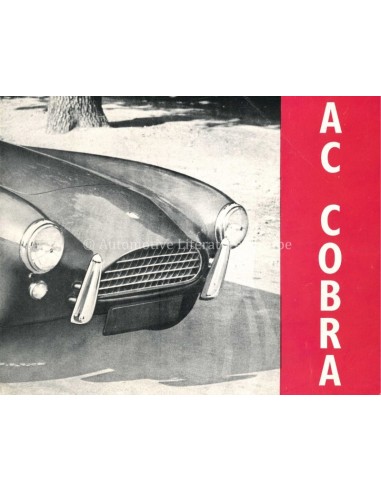 1963 AC COBRA BROCHURE ENGELS